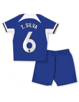 Chelsea Thiago Silva #6 Kotipaita Lasten 2023-24 Lyhythihainen (+ shortsit)